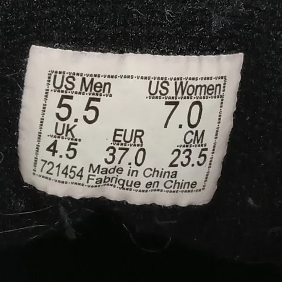 VANS Sk8-Hi Bolt Skate Lightning Bolt 721454 Canvas High Top Size 5.5 - Picture 9 of 13